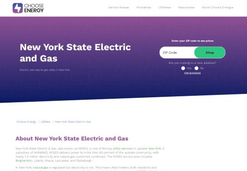 
                            13. New York State Electric & Gas | Choose Energy®