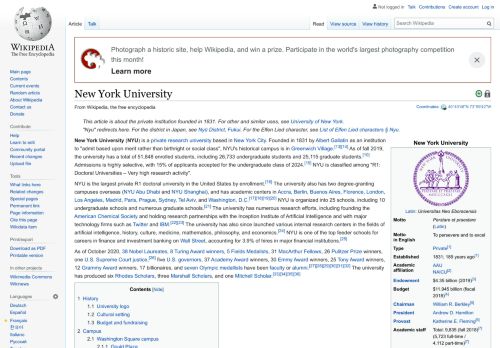 
                            5. New York University - Wikipedia