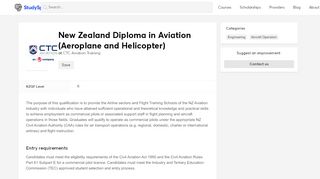 
                            11. New Zealand Diploma in Aviation (Aeroplane and Helicopter) at CTC ...