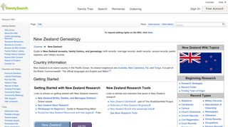 
                            9. New Zealand Genealogy Genealogy - FamilySearch Wiki