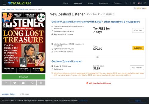 
                            13. New Zealand Listener Magazine - Get your Digital Subscription