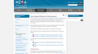 
                            10. New Zealand Record of Achievement » NZQA