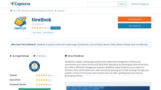 
                            2. NewBook Reviews and Pricing - 2019 - Capterra