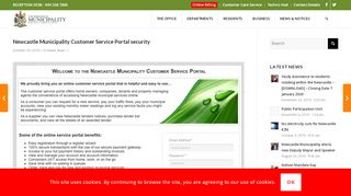 
                            4. Newcastle Municipality Customer Service Portal security - Newcastle ...