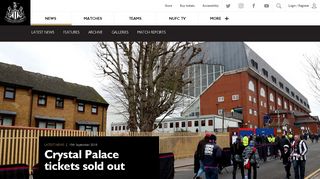
                            10. Newcastle United - Crystal Palace tickets sold out