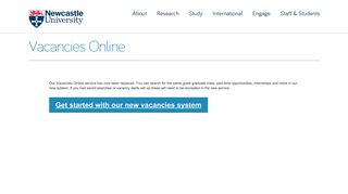 
                            10. Newcastle University Careers Service - Vacancies Online