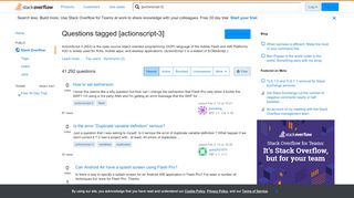 
                            3. Newest 'actionscript-3' Questions - Page 729 - Stack Overflow