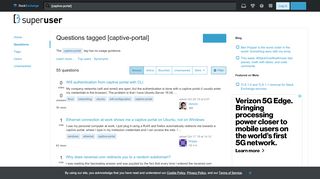 
                            10. Newest 'captive-portal' Questions - Super User