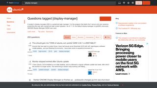 
                            7. Newest 'display-manager' Questions - Ask Ubuntu