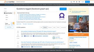 
                            11. Newest 'facebook-graph-api' Questions - Stack Overflow