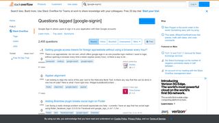 
                            13. Newest 'google-signin' Questions - Stack Overflow