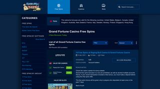 
                            11. Newest Grand Fortune Casino Free Spins Bonuses - SpinMyBonus.com