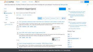 
                            13. Newest 'grav' Questions - Stack Overflow