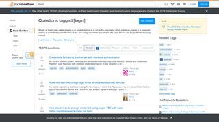
                            9. Newest 'login' Questions - Stack Overflow
