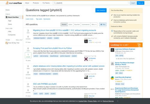 
                            6. Newest 'phpbb3' Questions - Stack Overflow