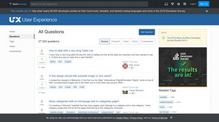 
                            10. Newest Questions - Page 418 - User Experience Stack Exchange