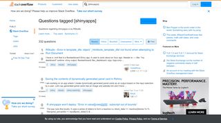 
                            8. Newest 'shinyapps.io' Questions - Stack Overflow