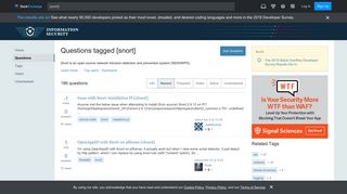 
                            12. Newest 'snort' Questions - Information Security Stack Exchange