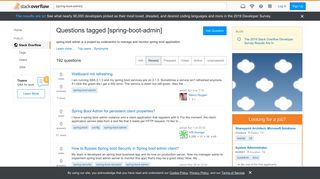 
                            12. Newest 'spring-boot-admin' Questions - Stack Overflow