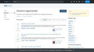
                            7. Newest 'wallet' Questions - Iota Stack Exchange