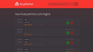 
                            2. new.hvacpartners.com passwords - BugMeNot