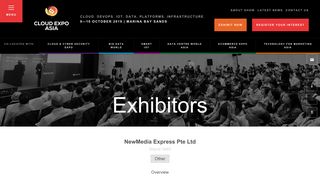 
                            11. NewMedia Express Pte Ltd - Cloud Expo Asia Singapore 2018