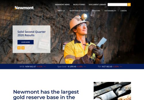
                            4. Newmont Mining - Newmont Mining Corporation | Sustainable Gold ...