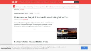 
                            9. Newmoove vs. Bodydrill: Online-Fitness im Vergleichs-Test - CHIP