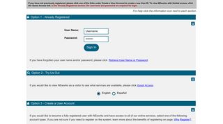 
                            4. NEworks - Login and Registration Options