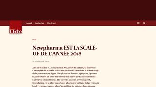 
                            7. Newpharma EST LA SCALE-UP DE L'ANNÉE 2018 | L'Echo