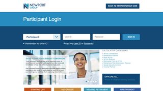 
                            13. Newport Group - Participant Login