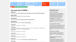 
                            4. NEWS | Actualités | Événements - FFBMP FEDERATION ...