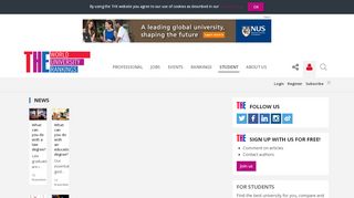 
                            6. News & Advice for Students | Times Higher Education (THE)