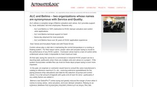 
                            7. News - ALC and Belimo – two organizations whose names are ...