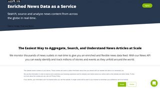
                            7. News API | Analyze news content at scale - Aylien