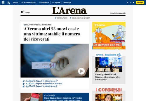 
                            3. News e Notizie di Verona | L'Arena.it - Il Giornale di Verona