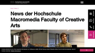 
                            4. News | Hochschule Macromedia - hKDM