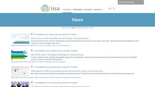 
                            4. News - ISSA Webportal - International Social Security Association