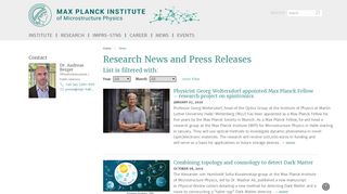 
                            4. News | Max Planck Institute of Microstructure Physics