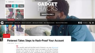 
                            6. News: Pinterest Takes Steps to Hack-Proof Your Account - Smartphones