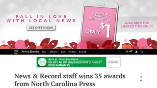 
                            9. News & Record staff wins 35 awards from North Carolina ...