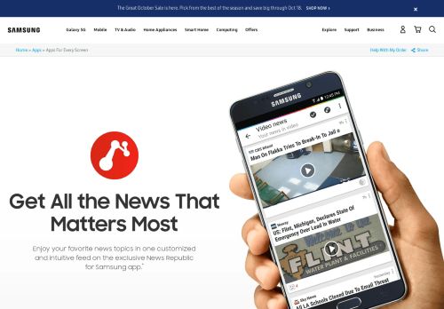 
                            7. News Republic App Breaking National and World News | Samsung