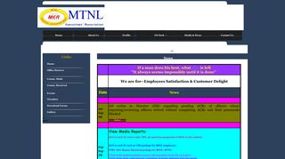 
                            7. NEWS section - Welcome to MTNL Executives' Association