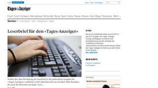 
                            4. News Service: ePaper - tagesanzeiger.ch