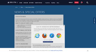 
                            11. News & Special Offers : Delta Air Lines
