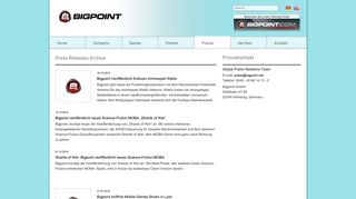 
                            7. News stream | Bigpoint