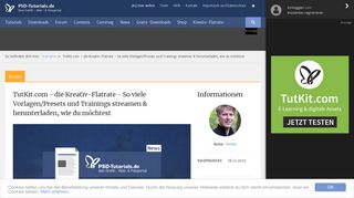 
                            7. News TutKit.com - die Kreativ-Flatrate - So viele Vorlagen/Presets und ...