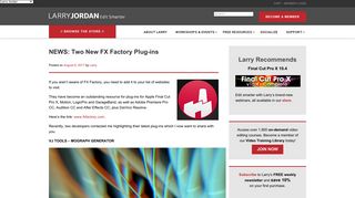 
                            12. NEWS: Two New FX Factory Plug-ins | Larry Jordan