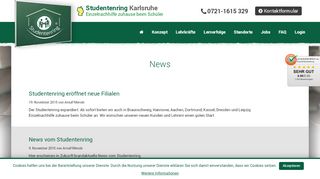 
                            7. News vom Studentenring - Studentenring Karlsruhe Einzelnachhilfe ...