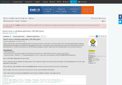 
                            8. News2.neva.ru database gebruiken (350.000 spots) - Spot-net.nl Forums